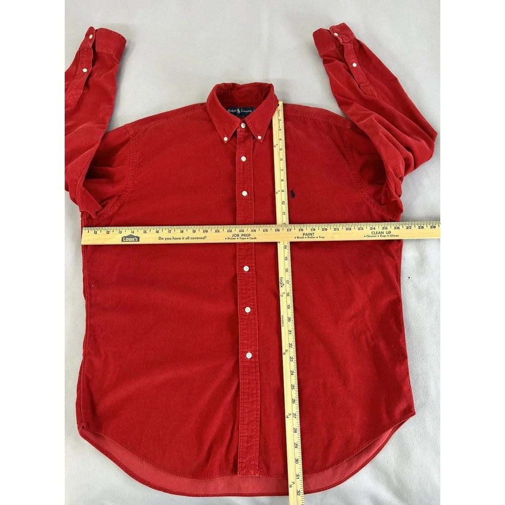 Polo Ralph Lauren‎ Men's Classic Fit Corduroy Blake Cotton  Red Sz Large